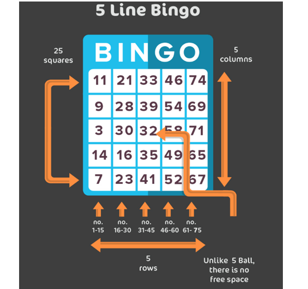 5 Line Bingo pattern