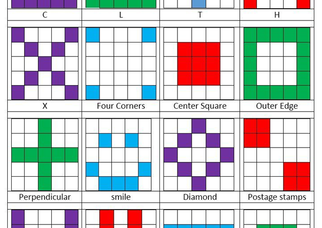 What are new bingo patterns found at online bingo sites