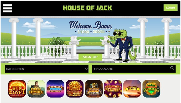 What bingo games can be played at House of Jack Casino